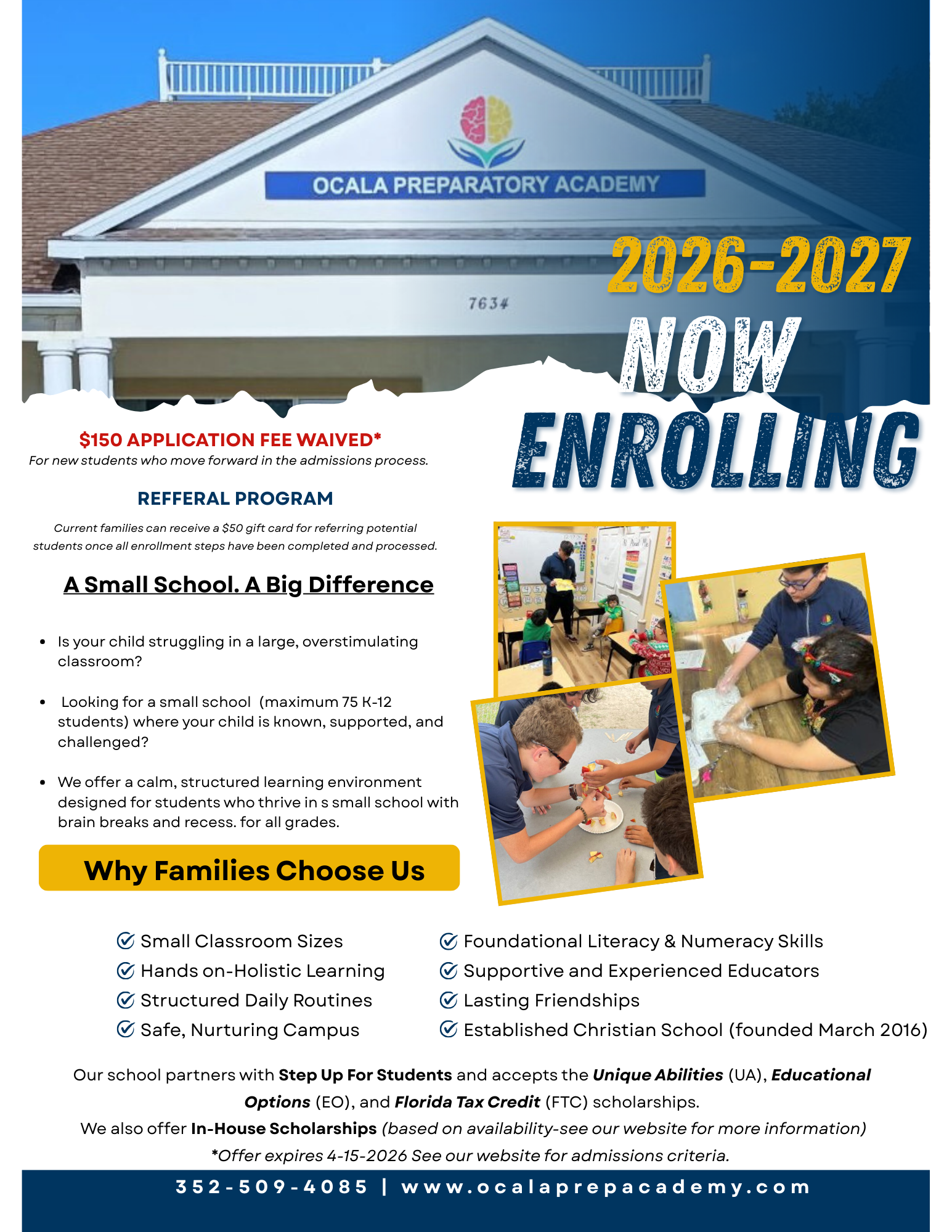 2026-2027 Website Ready OPA Enrollment Flyer 2026